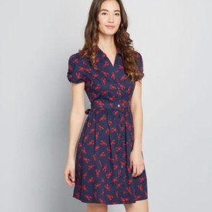 ModCloth Lobster Dress Medium NWOT